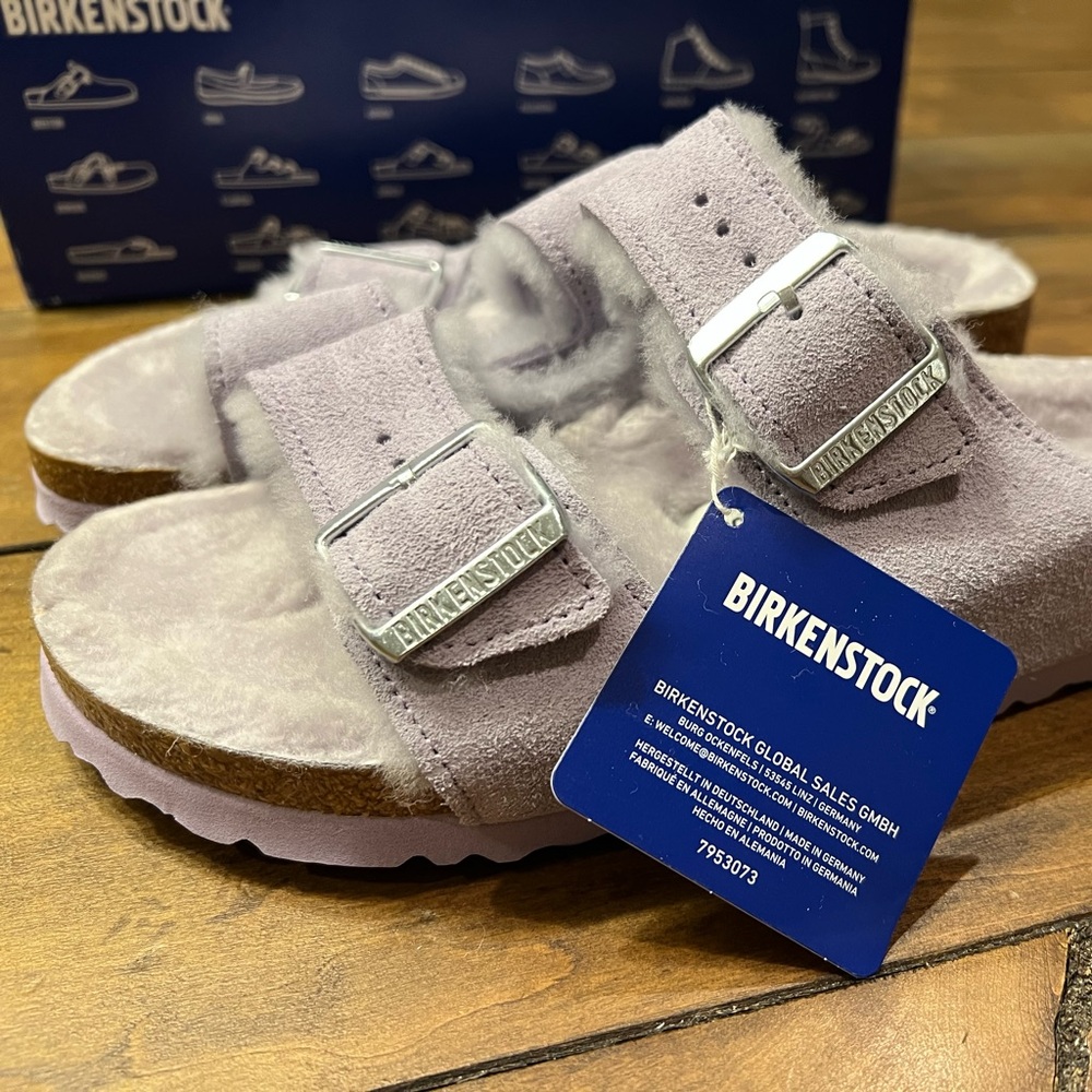NWT Arizona Shearling in Purple Fog